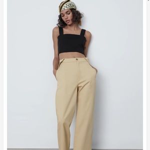 ZARA BLACK CROPPED TOP